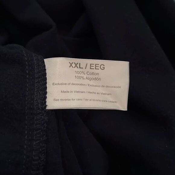 Eddie Bauer Dark blue mens LS cotton shirt w/ extra buttons - Picture 8 of 10